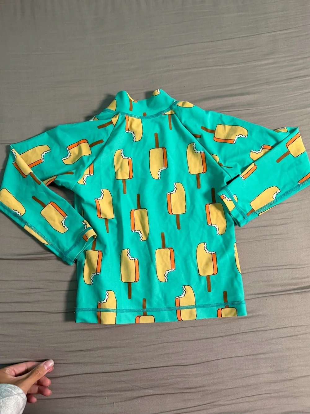 Hanna Andersson Island Green Popsicle Sunblock Rash Guard Size 5